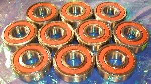 10 Snowmobile Bearing 6204-2RS 20x47x14 Sealed