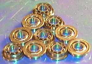 10 Slot Car Flanged Bearing 3/32"x3/16" Open