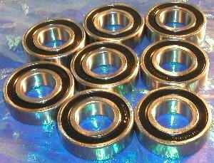 8 Bearing 6205-2RS 25x52x15 Sealed:vxb:Ball Bearing
