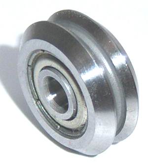 3/8" V Groove Guide Bearings:Shielded