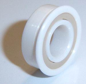 FR168-2RS Full Ceramic Sealed Flanged Bearing 1/4"x3/8"x1/8" ZrO2