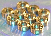 10 Balls Bearings 3x6 Shielded 3x6x2.5