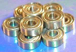 10 Bearing 3x9 Shielded 3x9x4:vxb:Ball Bearings